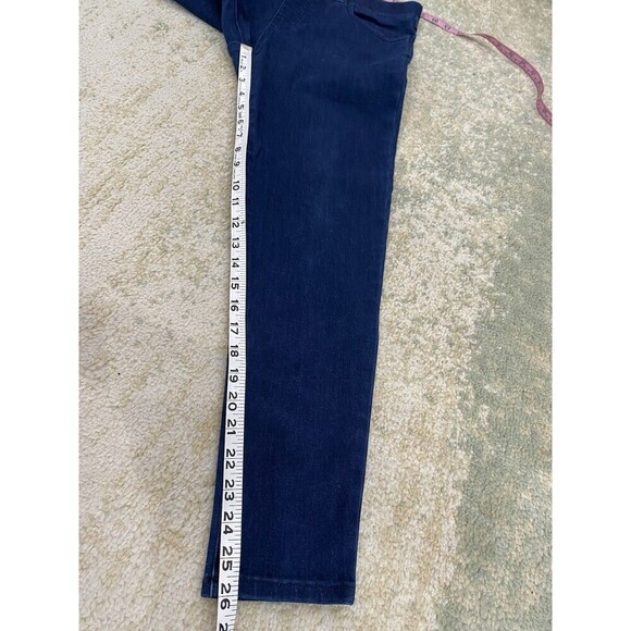 Betabrand Size Medium Petite Yoga Blue Pull On Stretch Denim Jeans 26" Inseam - Picture 6 of 6